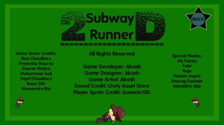 Subway Runner 2D screenshot