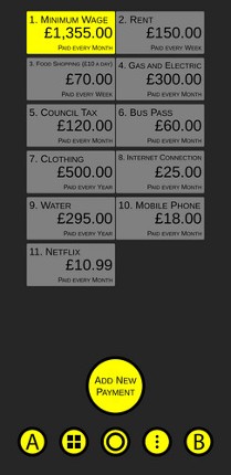 Payment Projector screenshot