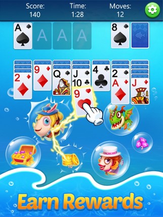 Solitaire Klondike Fish screenshot