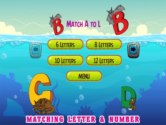 ABC Letter and 123 Number Memory Match for Kids screenshot