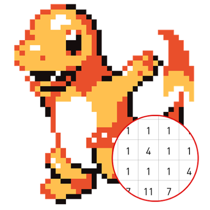 Pokepix Color By Number Image