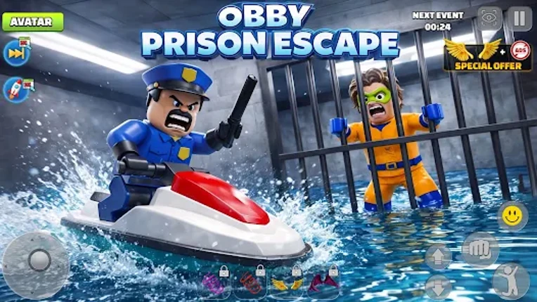 Obby Prison Escape Parkour 3d Image