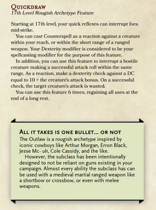 Rogue Subclass - The Outlaw (D&D 5e) screenshot