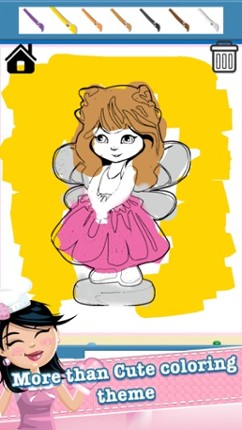 Princess Paint Draw Coloring good drawings for kid Image