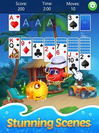 Solitaire Klondike Fish screenshot