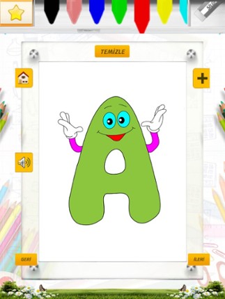 Alfabe Boyama Kitabı - Minik Bilge Türkçe Harfleri Boyayarak Öğreniyor screenshot