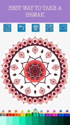 Coloring Books Mandala Adult Games For Relax screenshot