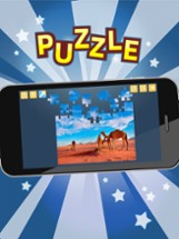 Desert Jigsaw Puzzles. Nature games for Adults Image