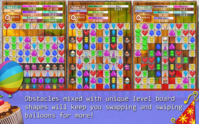 Balloon Drops - Match 3 puzzle screenshot