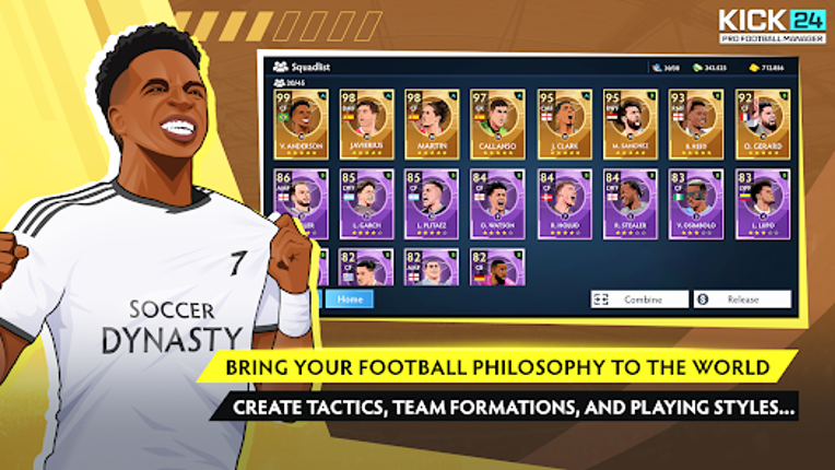 KICK 25: Pro Football Manager screenshot