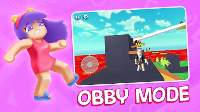 Obby Block World: Lava Fall Image