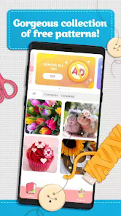 Cross Stitch Coloring Art screenshot