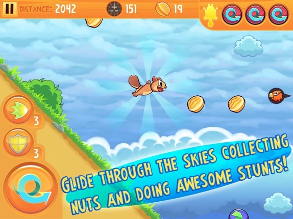 Kew Kew - The Crazy & Nuts Flying Squirrel Game screenshot