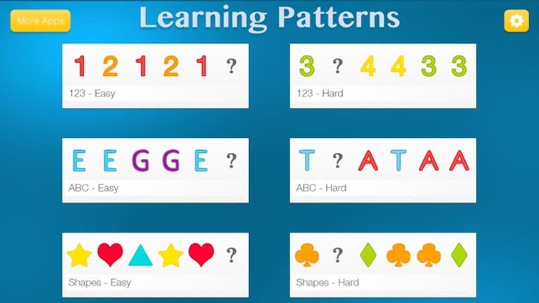Learning Patterns PRO - Help Kids Develop Critical Thinking and Pattern Recognition Skills screenshot