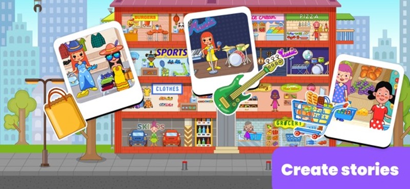 City Store Mall Games for Kids Image
