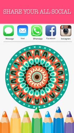 Coloring Books Mandala Adult Games For Relax screenshot