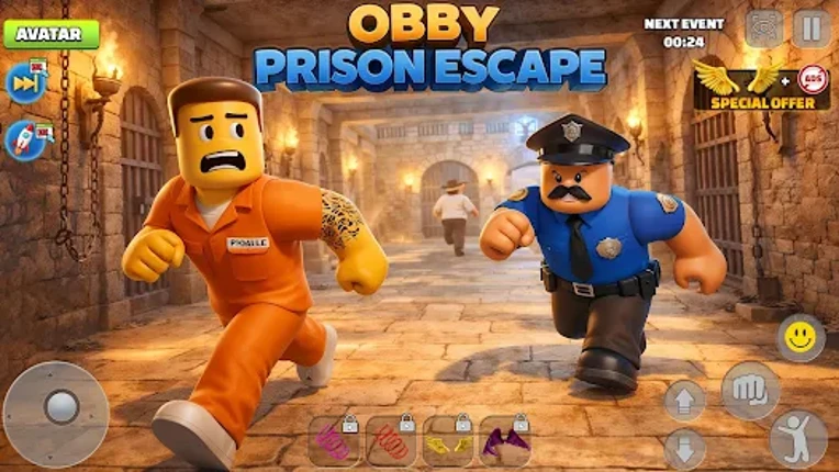 Obby Prison Escape Parkour 3d Image