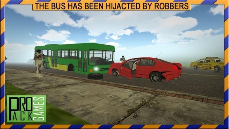 Mountain bus driving &amp; dangerous robbers attack - Escape &amp; drop your passengers safely Image