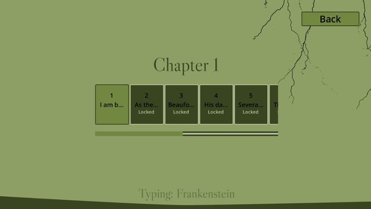 Typing Frankenstein screenshot