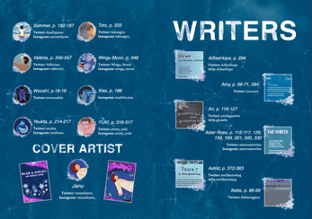 Blue & Violet: an Indigo Zine screenshot