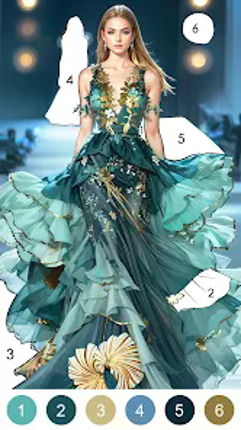 Princess Dress Coloring Game screenshot