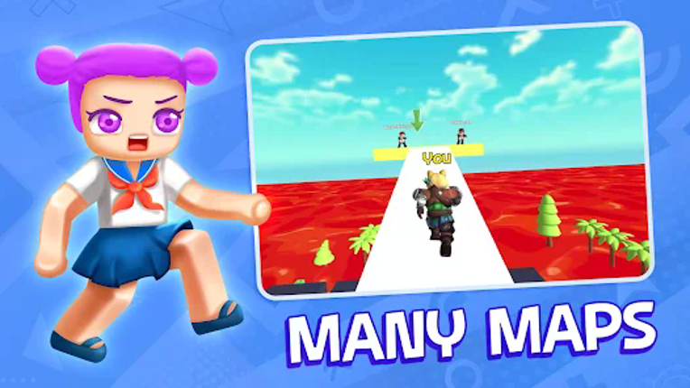 Obby Block World: Lava Fall screenshot