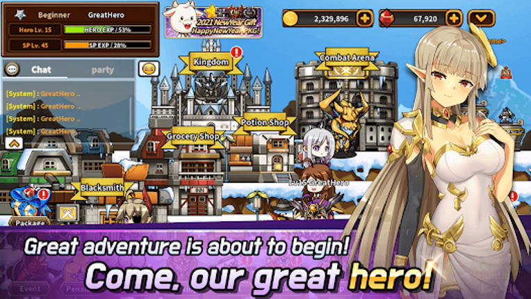 Hero Town Online : 2D MMORPG screenshot