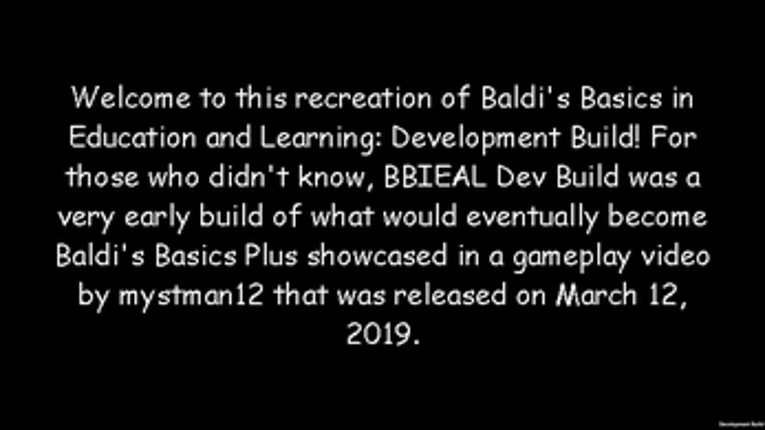 Baldi's Basics in Education and Learning Development Build Recreation Image