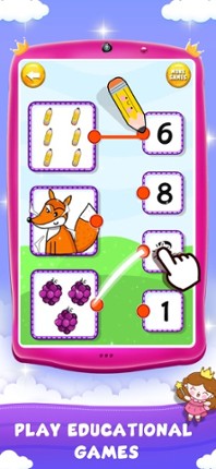 Girls Princess Phone Toy Games screenshot