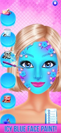 Ice Princess Face Paint Salon Image