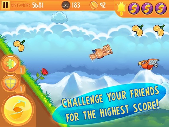 Kew Kew - The Crazy & Nuts Flying Squirrel Game screenshot