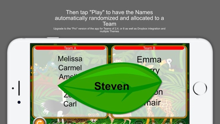 Random Team Selector Starter screenshot