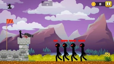 Stickman Cannon Shooter Image