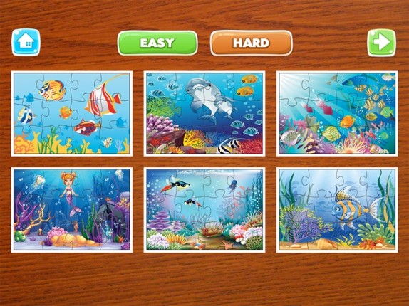 Underwater Puzzle – Sea and Ocean Animals Jigsaw Puzzles for Kids and Toddler - Preschool Learning Games Image