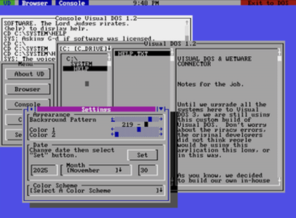 Visual DOS '88 screenshot