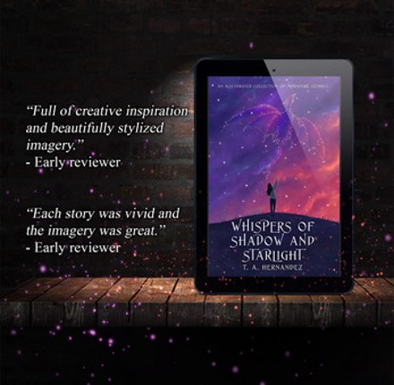 Whispers of Shadow and Starlight: An illustrated collection of microfiction Image