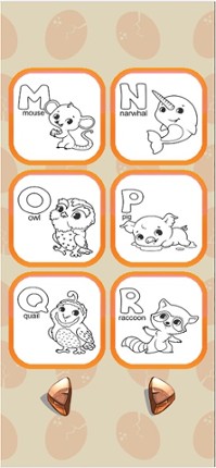 ABC Animals Phonics Coloring Image