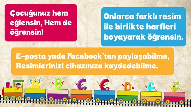 Alfabe Boyama Kitabı - Minik Bilge Türkçe Harfleri Boyayarak Öğreniyor Image