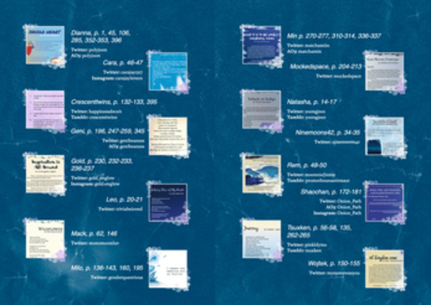 Blue & Violet: an Indigo Zine screenshot