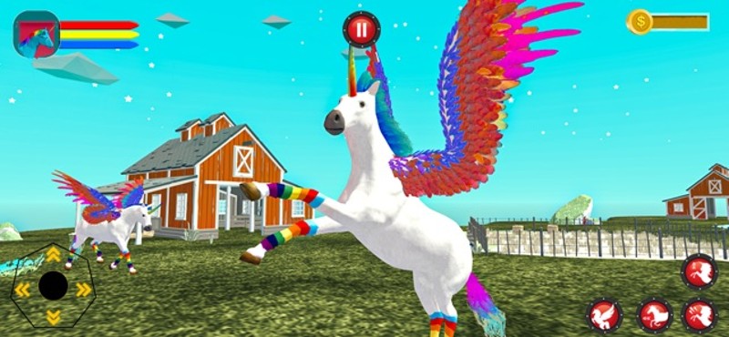 Flying Unicorn Pegasus Horse screenshot