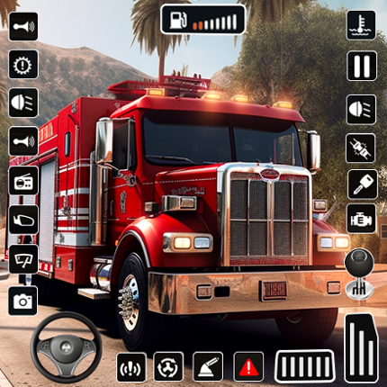 City Fire Truck Driving Games Image