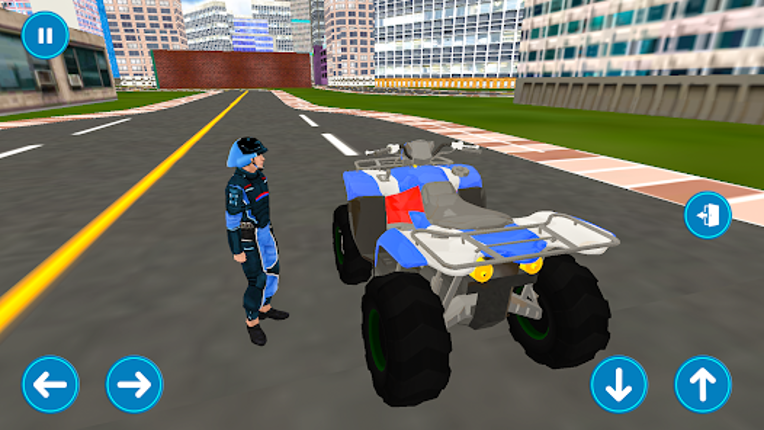 Police Muscle Car Cargo Plane Image