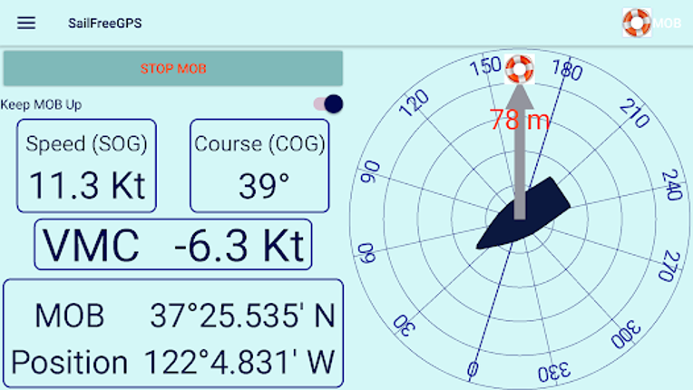 SailFreeGPS screenshot