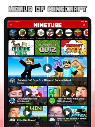 MineTube - World of Minecraft screenshot