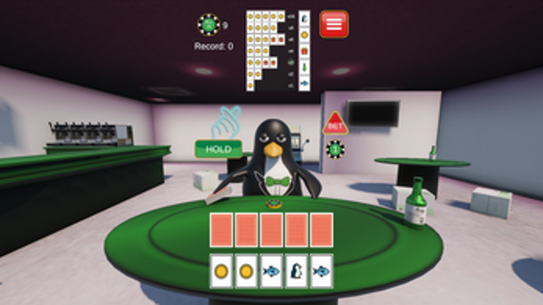Poker Penguin Image