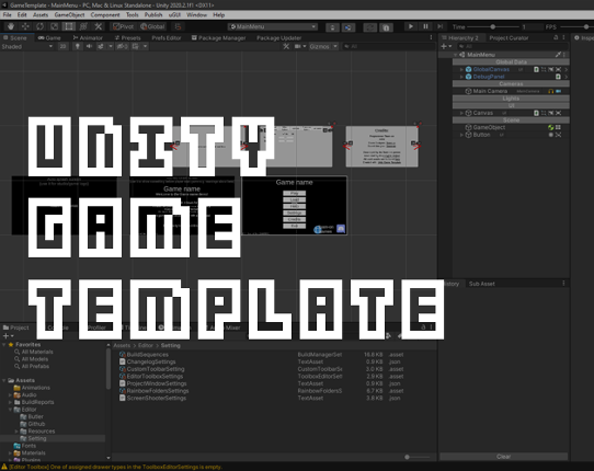 Unity Game Template Game Cover