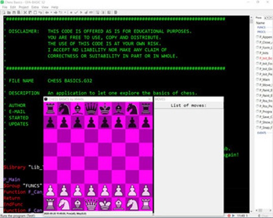 CHESS à la GB32 Image