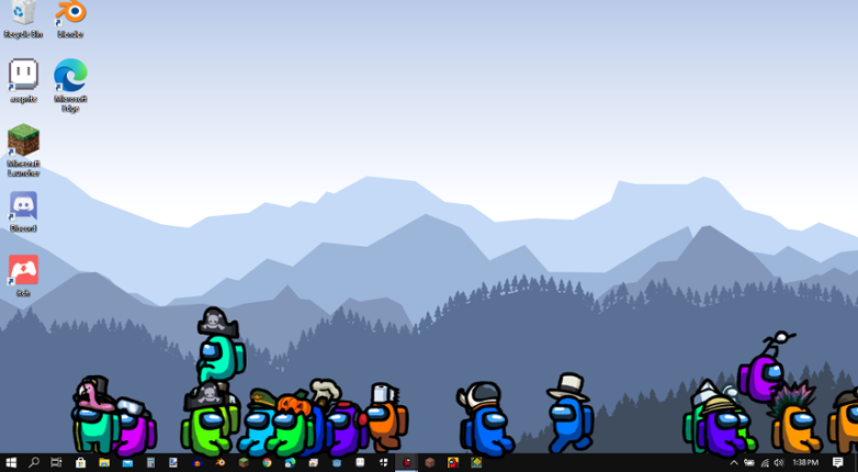 crewmates on the screen Image