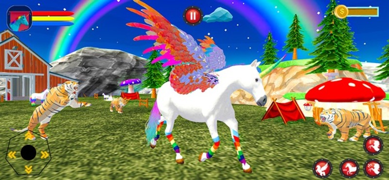 Flying Unicorn Pegasus Horse screenshot