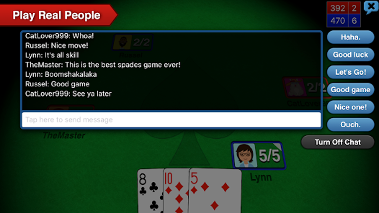 Spades + Card Game Online screenshot
